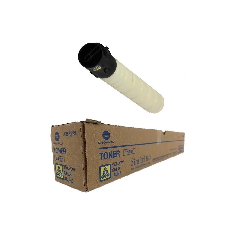 Amazon.com: Genuine Konica Minolta TN512Y (A33K232) Yellow Toner